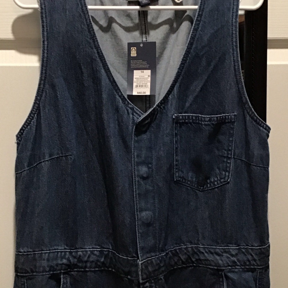 Denim Men's Jeans Overalls - Dark Blue